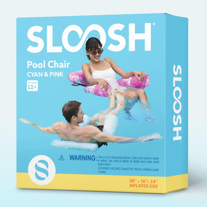 SLOOSH Inflatable Pool Floats Adult,2 Packs Floating Lounge Chairs,Blow up Pool Noodles for Adult Heavy Duty,Floating Chair for Party Summer Water Beach Lake Fun Nirvana Guru