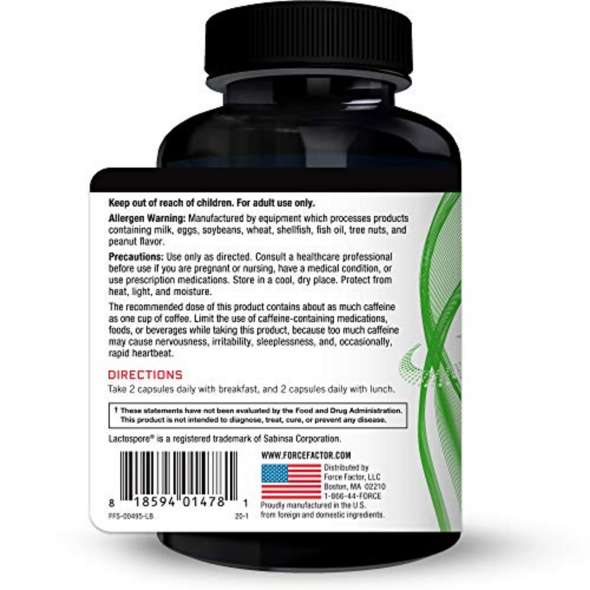 FORCE FACTOR ProbioSlim Weight Loss Essentials Complete Daily Digestive Health and Weight Loss Probiotic Supplement for Women and Men with Electrolytes and Green Tea Extract, 120 Capsules - Nirvana Guru