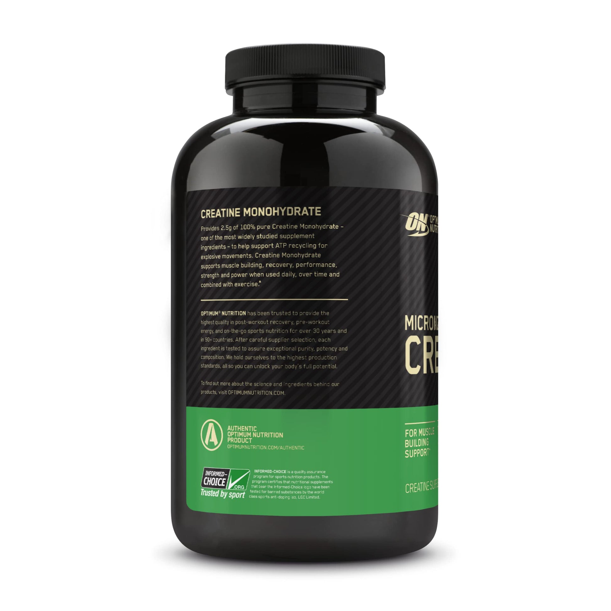 Optimum Nutrition Micronized Creatine Monohydrate Capsules, Keto Friendly, 2500mg, 100 Capsules - Nirvana Guru