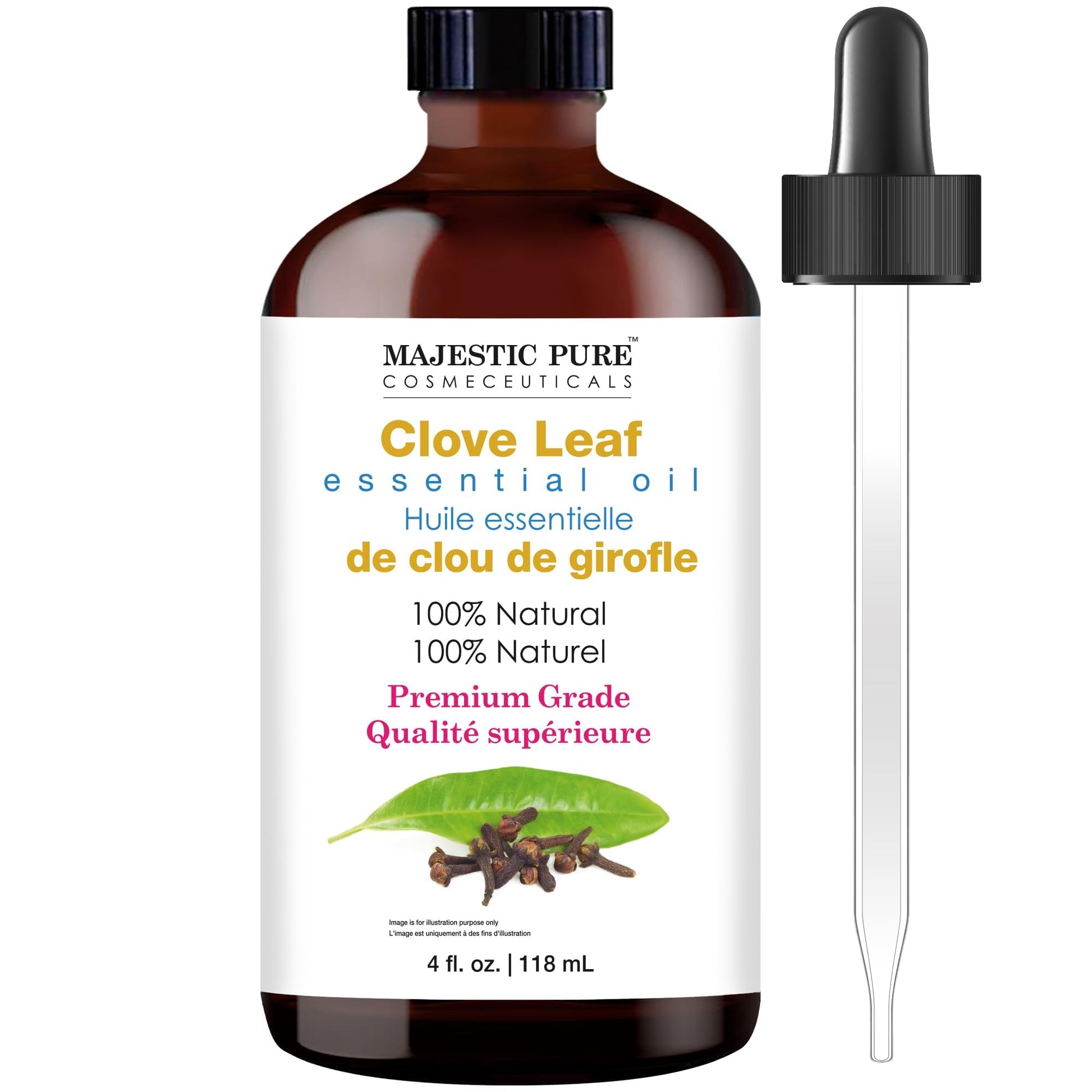 Majestic Pure Lavender Essential Oil with Glass Dropper | 100% Pure and Natural Lavender Oil | Premium Grade Essential Oils for Diffusers, Skin, Aromatherapy, Massage | 4 Fl Oz - Nirvana Guru