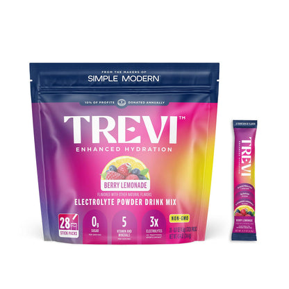 TREVI™ Sugar Free Electrolytes - Drink Mix Hydration Powder Packets - 28 Count - Variety Pack 1