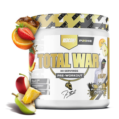 REDCON1 Total War Pre Workout Powder, Blue Lemonade - Beta Alanine + Citrulline Malate Keto Friendly Preworkout for Men & Women with 320mg of Caffeine - Fast Acting (30 Servings) Nirvana Guru