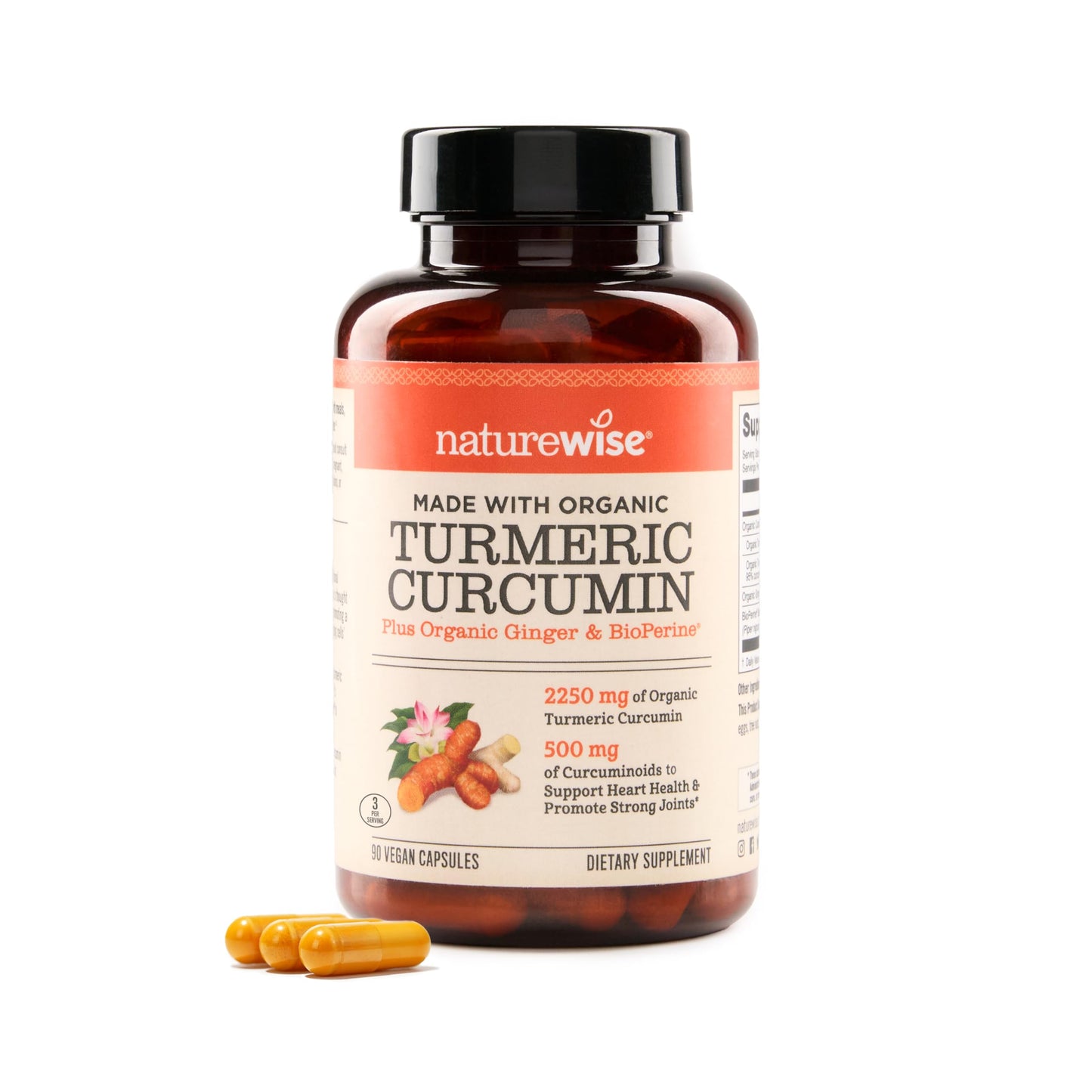 NatureWise Curcumin Turmeric 2250mg - 95% Curcuminoids & BioPerine Black Pepper Extract for Advanced Absorption - Daily Joint and Immune Health Support - Vegan, Non-GMO, 180 Count[60-Day Supply] Nirvana Guru