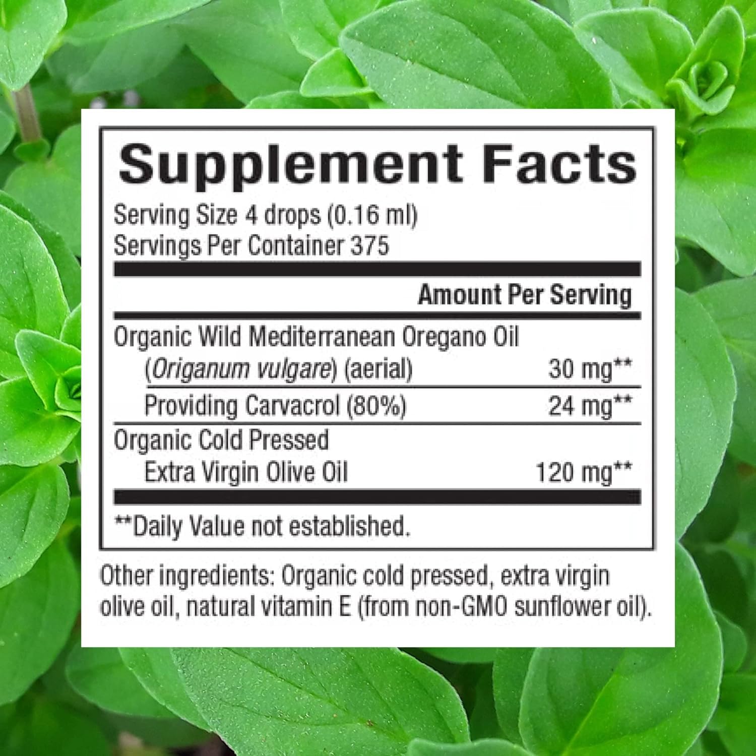 Natural Factors Certified Organic Oil of Oregano, Herbal Supplement for Immune Support, Vegan, Non-GMO, 2 Fl Oz - Nirvana Guru