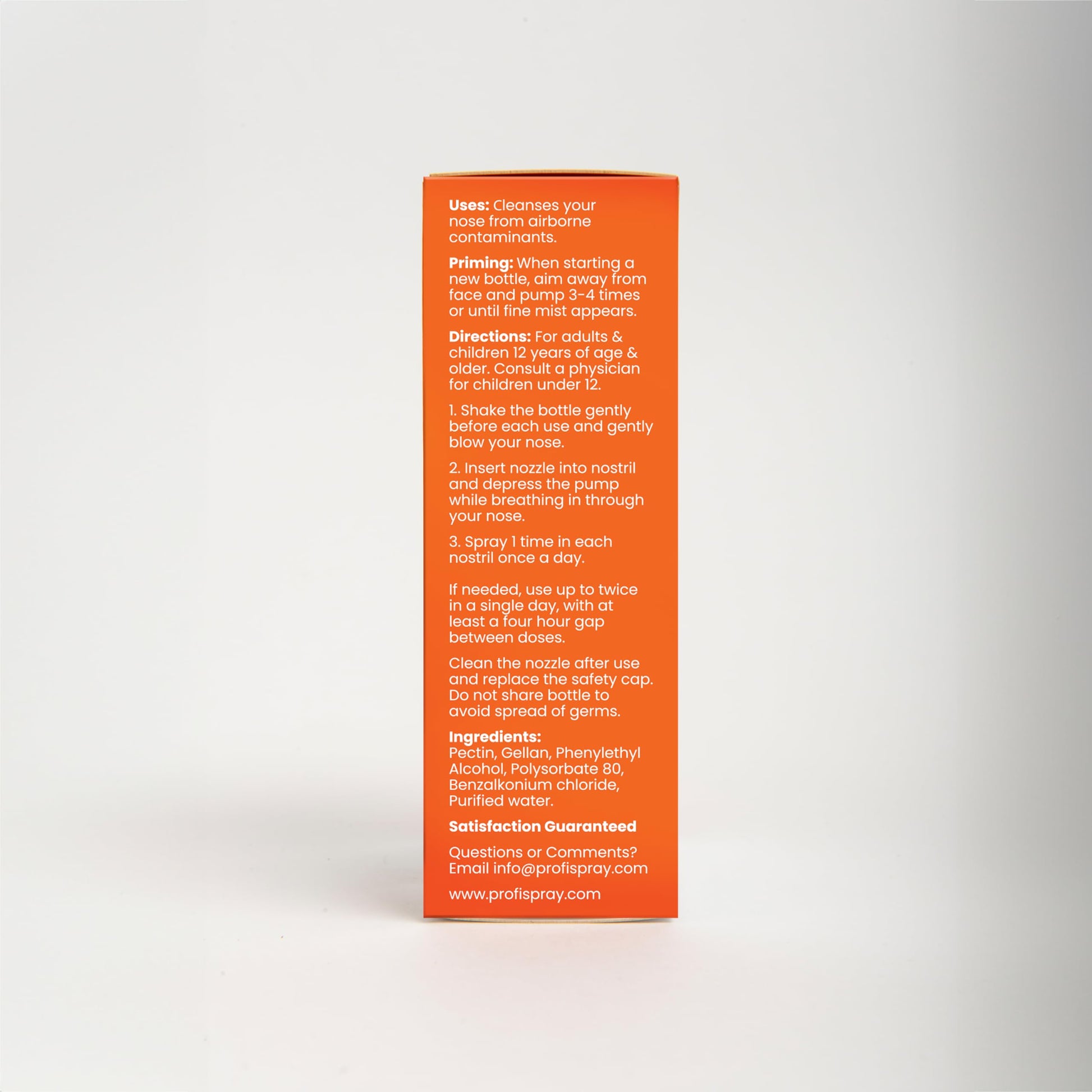 Profi™ Everyday Nasal Spray - Helps Defend Against Airborne Germs and Allergies, Lasts Up to 8 Hours, Advanced Nasal Spray for Air Travel, Work, Conferences & Indoor Gatherings - 90 Sprays, 0.29 FL OZ Nirvana Guru