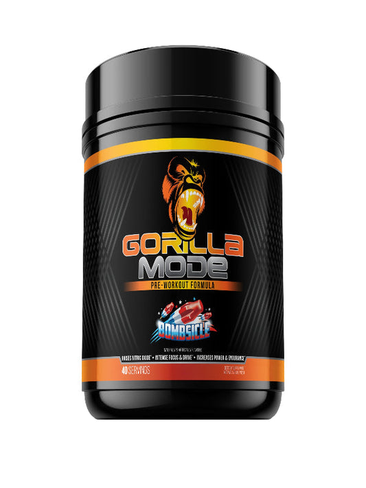 Gorilla Mind Pre Workout - Massive Pumps Laser Focus Energy Power - L-Citrulline, Creatine, L-Tyrosine, Betaine, Hydroprime, Alpha-GPC, 400mg Caffeine, Huperzine A 800g (BlackBerry Lemonade) Nirvana Guru