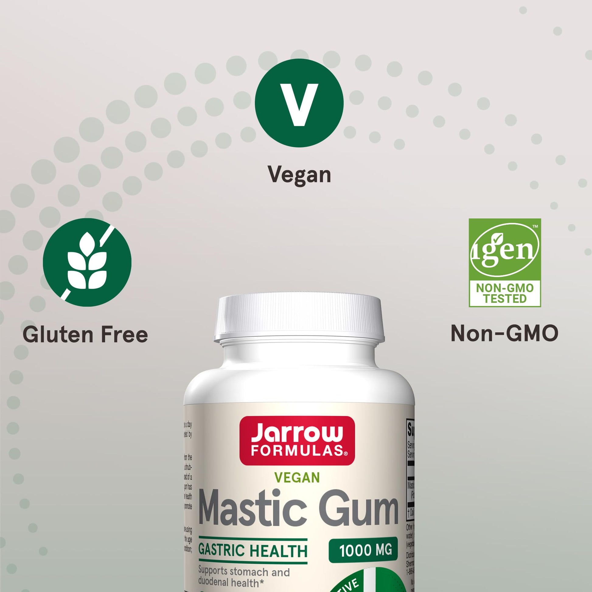 Jarrow Formulas Mastic Gum 1000 mg, Dietary Supplement for Gastrointestinal Health Support, 60 Veggie Capsules, 30 Day Supply - Nirvana Guru