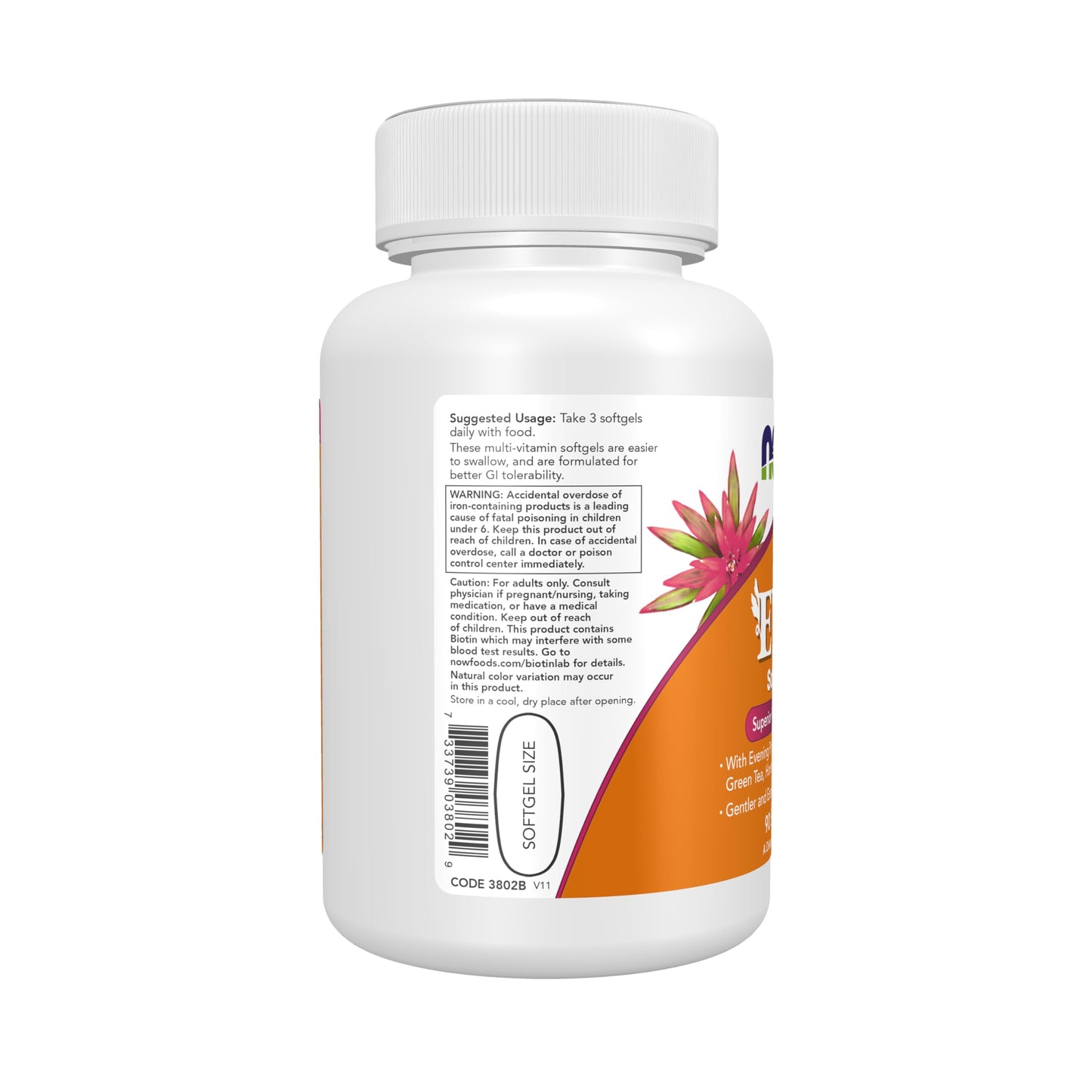 NOW Foods Supplements, Eve™ Women's Multivitamin with Evening Primrose, Cranberry, Green Tea, Horsetail Silica & CoQ10, 180 Softgels - Nirvana Guru