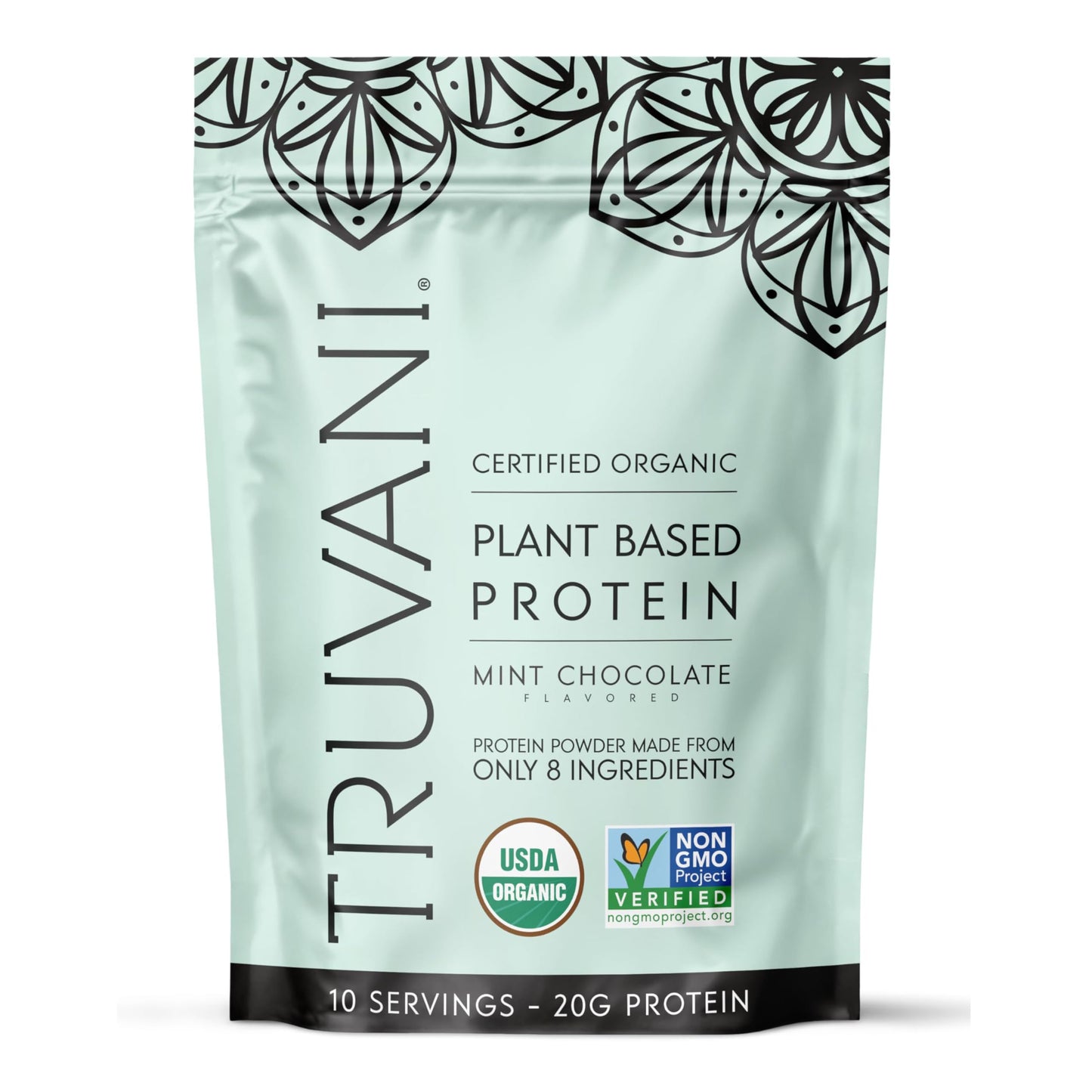 Truvani Vegan Protein Powder | Vanilla | 20g Organic Plant Based Protein | 18 Servings | Keto | Gluten & Dairy Free | Low Carb | No Added Sugar