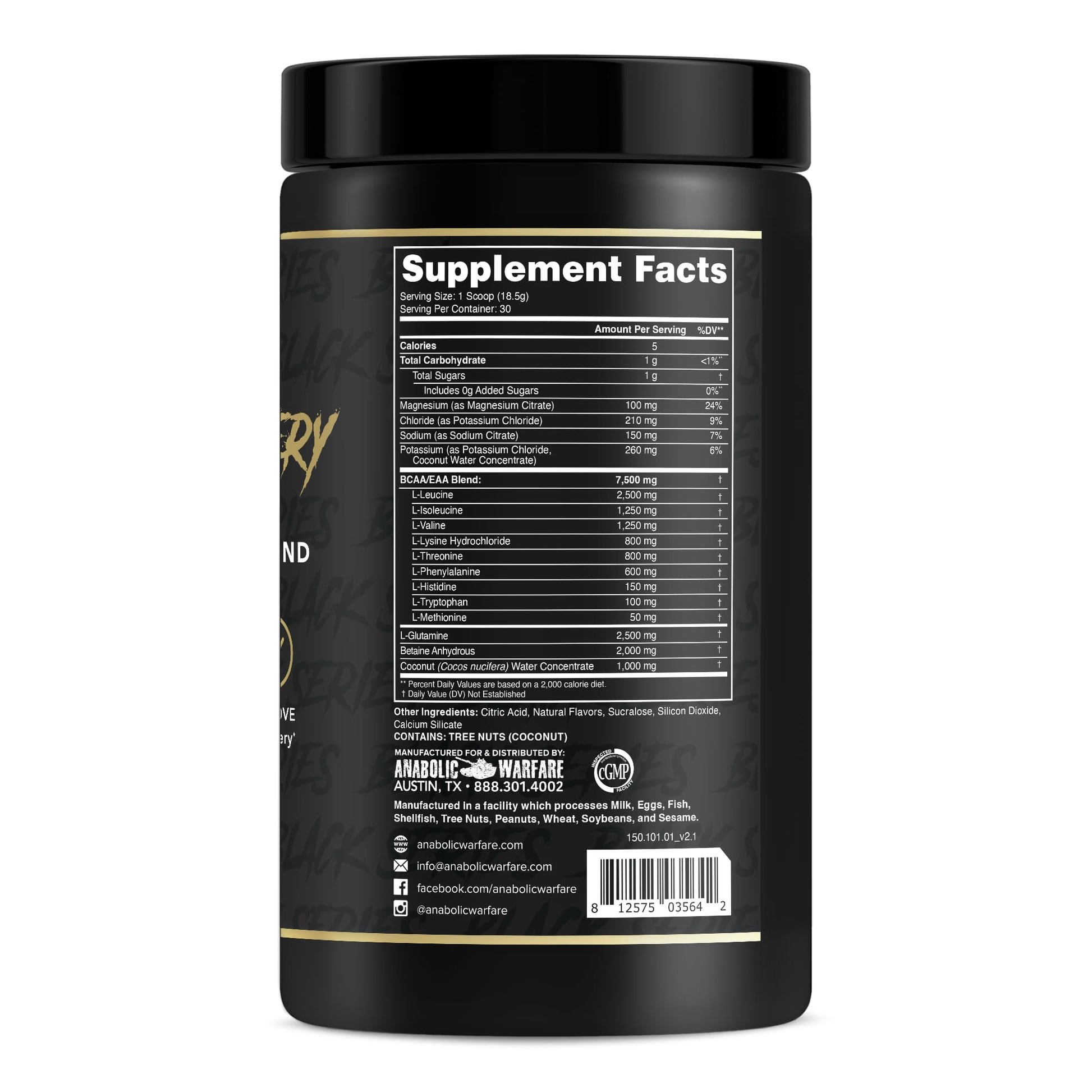 Anabolic Warfare Anabolic Recovery Essential Amino Acid Blend - Post-Workout Recovery & Premium Hydration to Build Muscle (Tropical Tornado, 30 Servings) Nirvana Guru