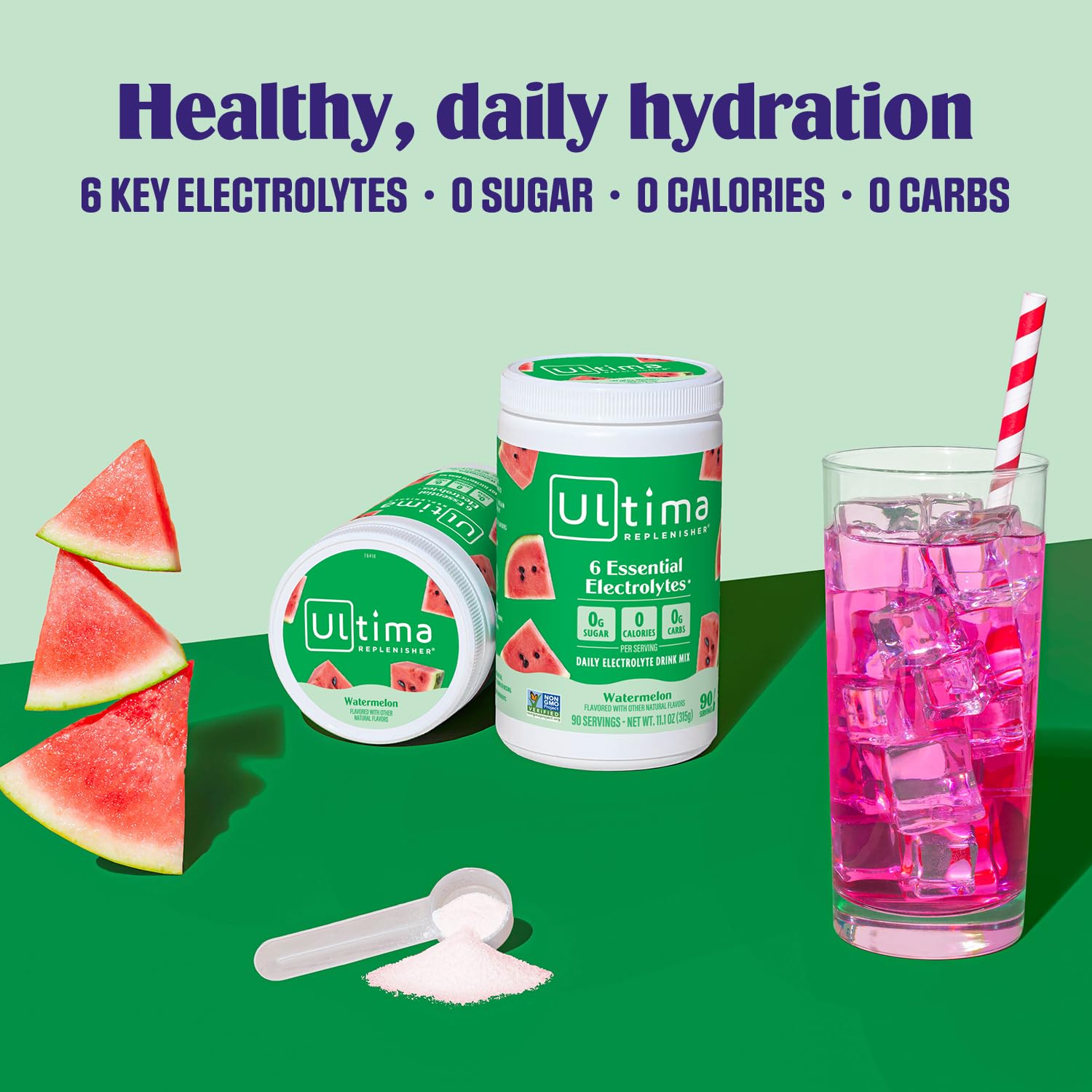 Ultima Replenisher Daily Electrolyte Powder Drink Mix – Sugar Free – Lemonade, 90 Servings – Hydration Powder with 6 Key Electrolytes and Trace Minerals – Keto Friendly, Vegan, Non-GMO - Nirvana Guru
