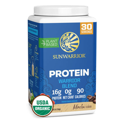 Organic Plant Based Protein Powder | Vegan Organic Protein Powder Vanilla Flavored with BCAA Amino Acids & Hemp Seed Pea Blend | Non-GMO Soy Dairy Filler & Gluten Free (Vanilla, 32 Servings) - Nirvana Guru