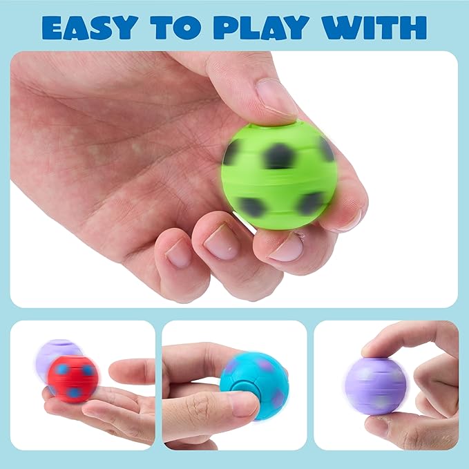 JOYIN 36 Pack Soccer Fidget Spinners for Kids, Soccer Party Favors, Fidget Toys Bulk, Stress Balls, Goodie Bag Stuffers for Birthday Party, Treasure Box for Classroom nirvanaguru
