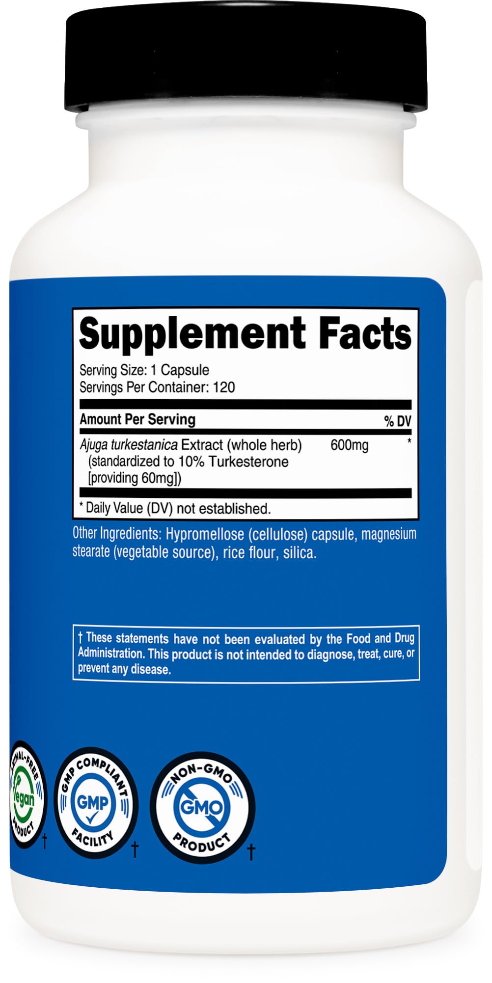 Nutricost Turkesterone Dietary Supplement 600mg, 120 Capsules - Vegetarian, Non-GMO & Gluten Free Nirvana Guru