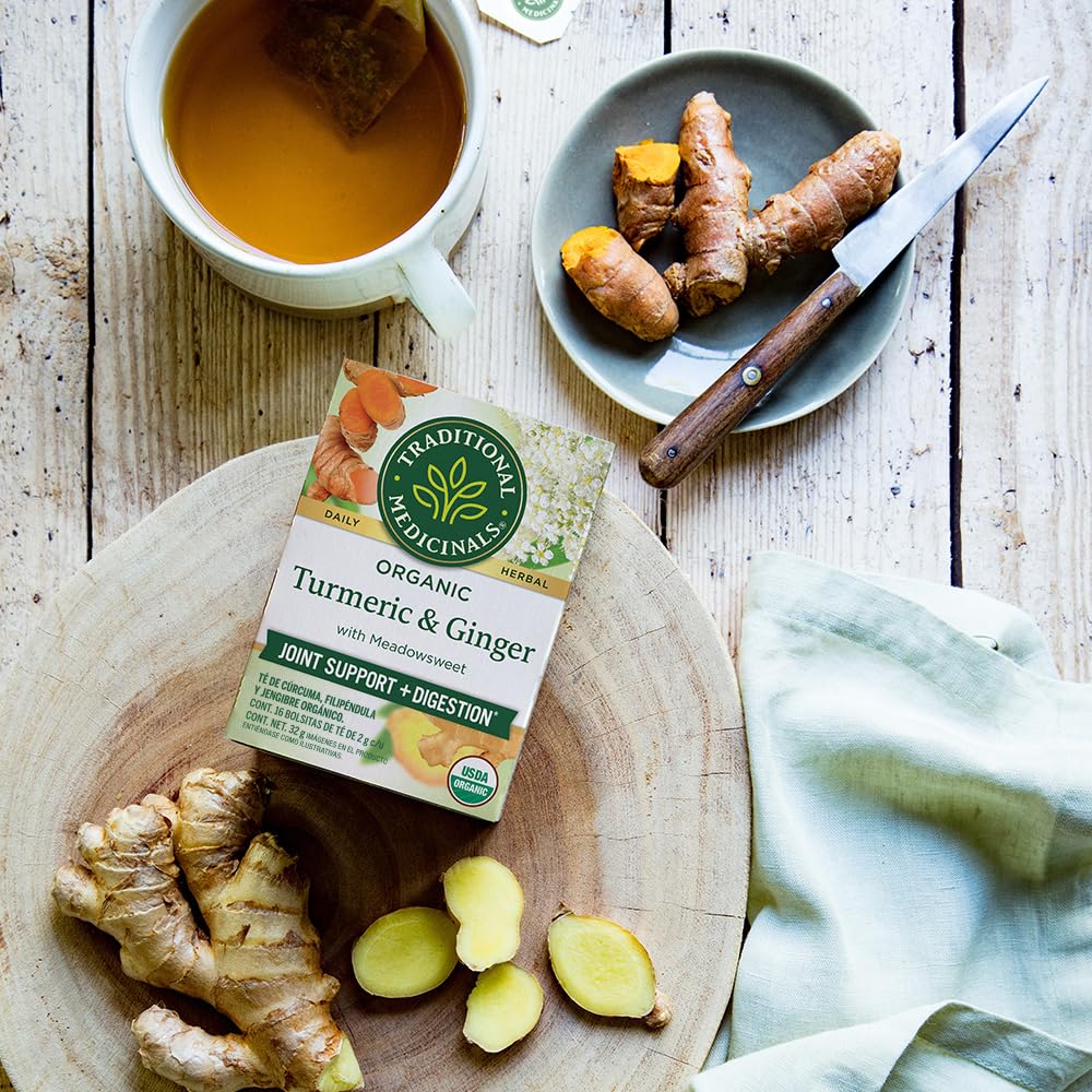 Traditional Medicinals Organic Nettle Leaf Herbal Tea, Supports Joint Health & Overall Wellness, (Pack of 1) - 16 Tea Bags - Nirvana Guru