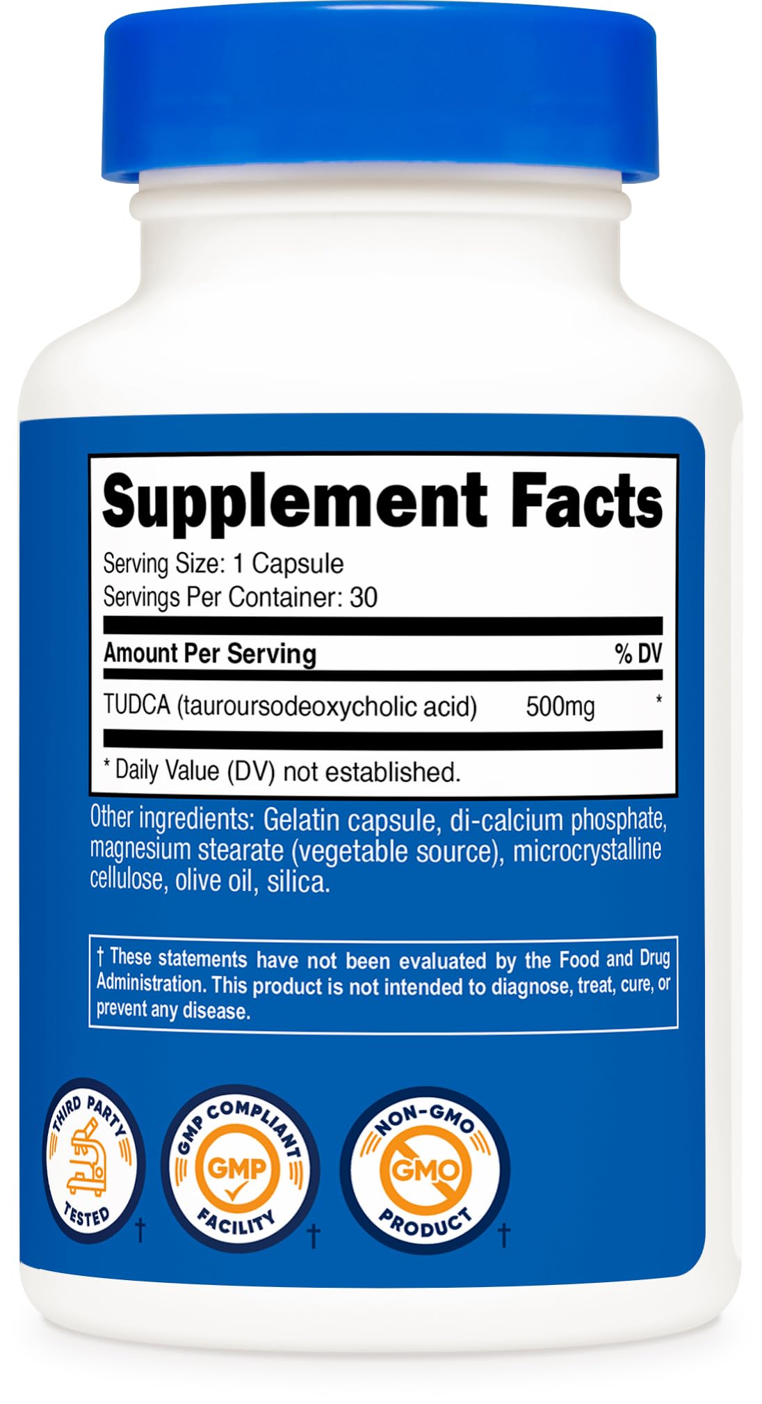 Nutricost Tudca 250mg, 60 Capsules (Tauroursodeoxycholic Acid) - Premium Quality Nirvana Guru