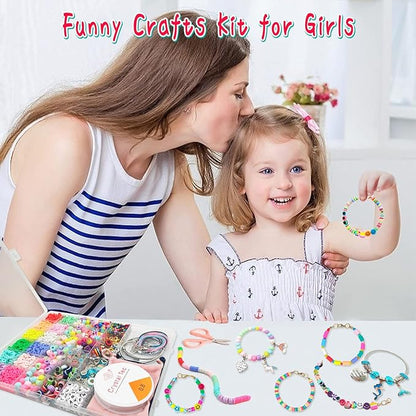 leitait Girls Toys Bracelet Making Kit -3400pcs Charm Jewelry Making Kit Supplies,Unicorn/Mermaid Crafts Birthday Christmas Gifts for Girls Ages 5 6 7 8 9 10 11 12 Years Old nirvanaguru