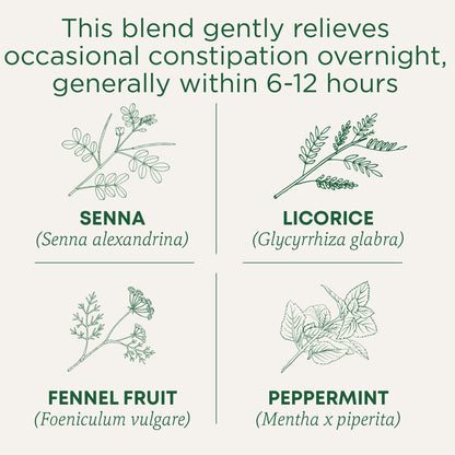 Traditional Medicinals Tea, Organic Smooth Move Peppermint, Relieves Occasional Constipation, Senna, 16 Tea Bags - Nirvana Guru