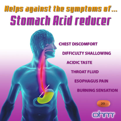Ohm Omeprazole Delayed-Release Tablets, 20mg Acid Reducer, Treats Frequent Heartburn (2 Weeks of Supply, 14, Count)