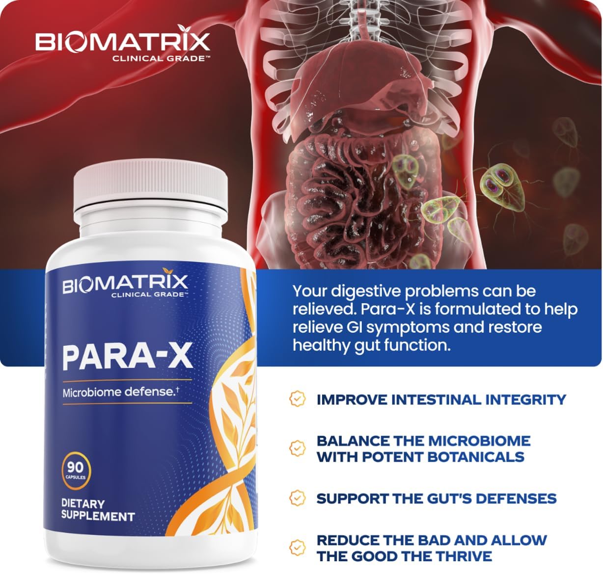 BioMatrix Digestive Cleanse Supplement, Herbal Formula – Wormwood, Berberine, Black Walnut, Artemisinin, Olive Leaf, for Humans | 90 Veggie Caps Nirvana Guru