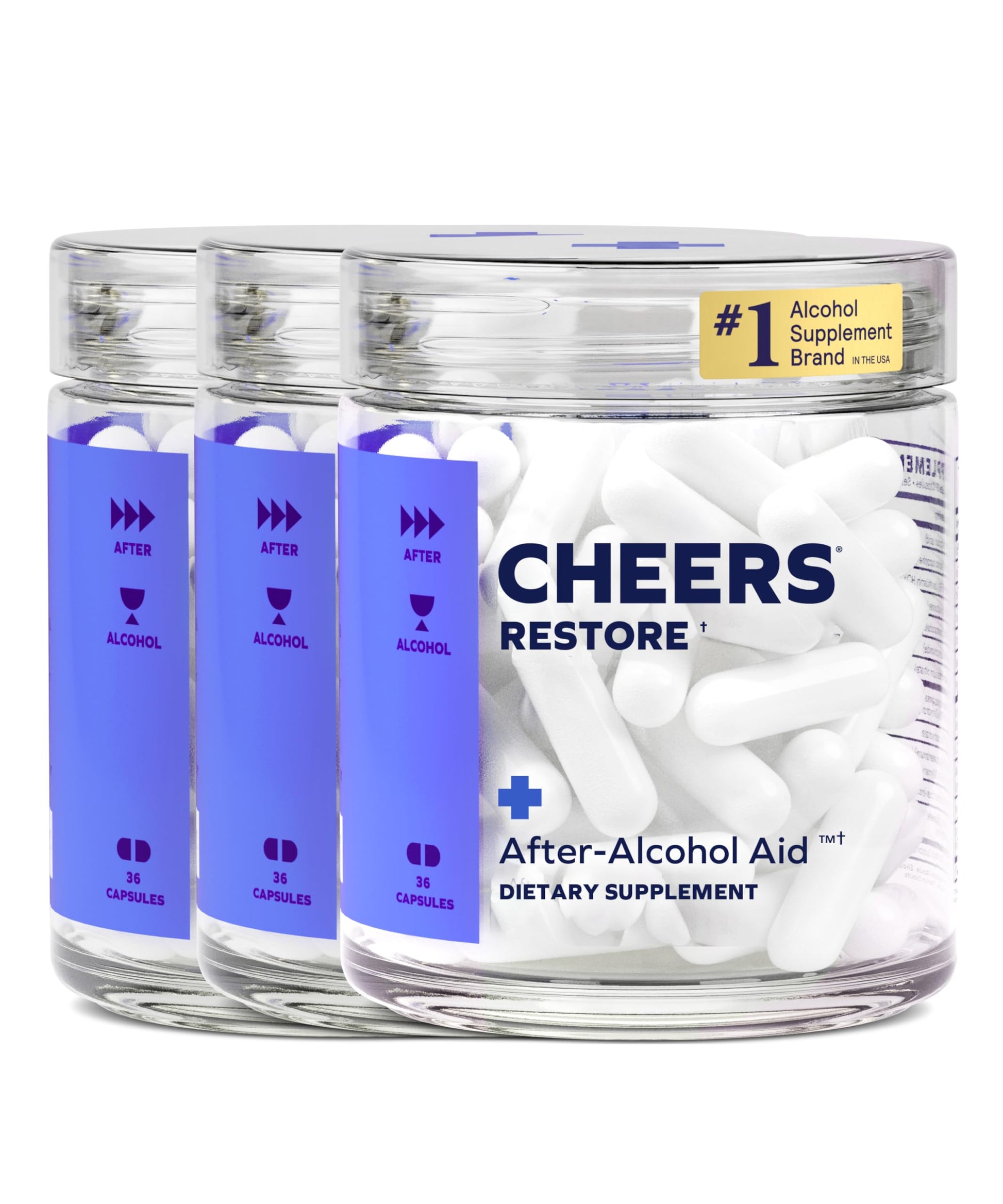 Cheers Restore | Supplement with DHM + L-Cysteine | Feel Better After Drinking & Support Your Liver | 12 Doses | Dihydromyricetin, Cysteine, Prickly Pear, B-Vitamins, Ginger Nirvana Guru