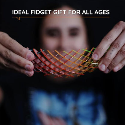 Morf Fidget Worm Toy - Desk Fidgets for Adults - Quiet Worm Fidget Toy Sensory Toys - Fun and Interactive Fidget Toy for Kids - USA Patent Pending Figgy Toys (Rainbow, Small) nirvanaguru