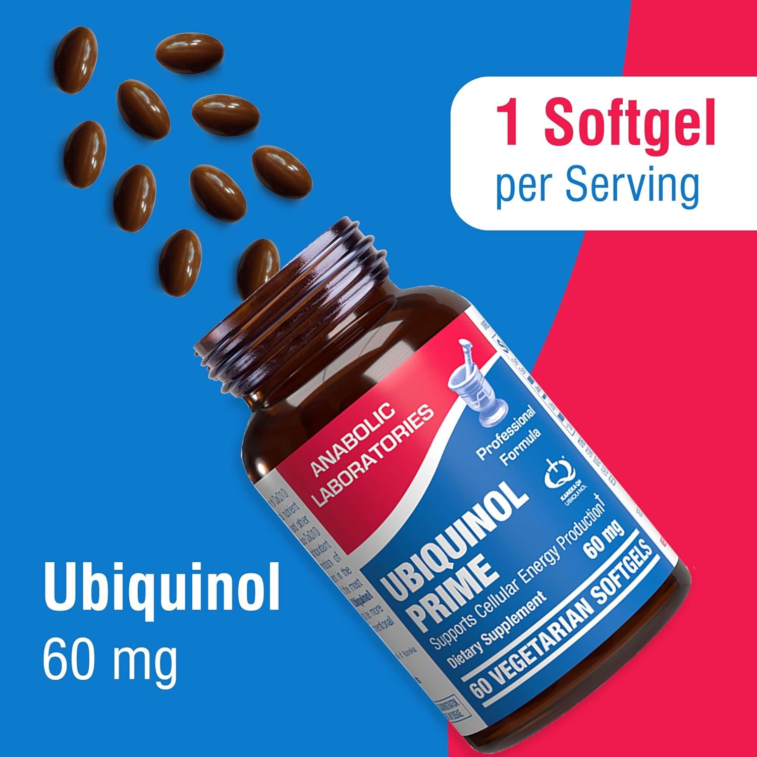 Ultra Absorption Ubiquinol CoQ10 Supplement - Coenzyme Q10 Supplement for Heart Immune Energy Cellular & Brain Support - Vegetarian Non-GMO & Made in The USA in cGMP Facilities - 60 Servings Nirvana Guru