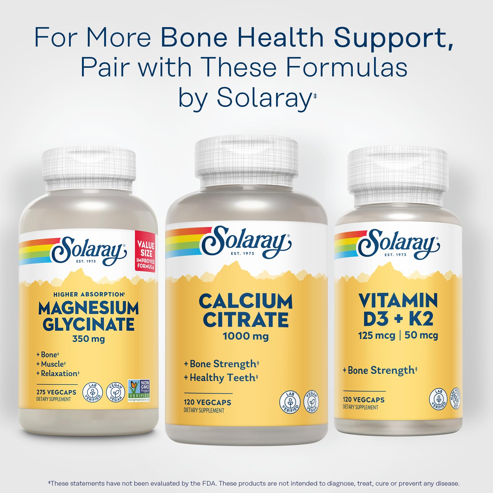 Solaray Calcium Citrate 1000mg - Chelated Calcium Supplement - Supports Bone Strength and Healthy Teeth - Easy to Digest - 60-Day Guarantee, Vegan - 68 Servings, 275 VegCaps Nirvana Guru