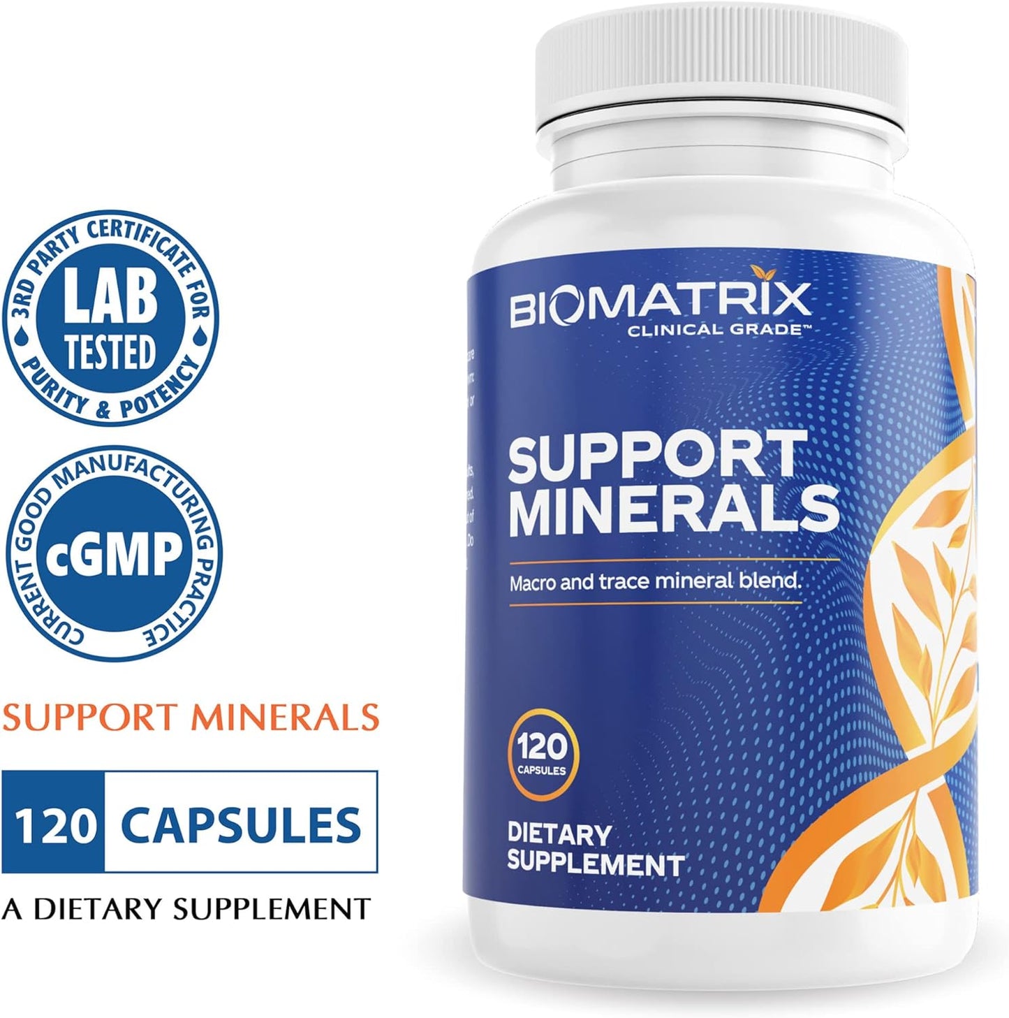 BioMatrix Mineral Supplement for Men and Women, Chelated Minerals | Iron-Free, Calcium, Magnesium, Copper, Zinc, Vitamin D, Iodine | Veggie Caps, 30-Day Supply Nirvana Guru