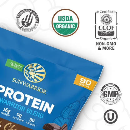 Organic Plant Based Protein Powder | Vegan Organic Protein Powder Vanilla Flavored with BCAA Amino Acids & Hemp Seed Pea Blend | Non-GMO Soy Dairy Filler & Gluten Free (Vanilla, 32 Servings) - Nirvana Guru