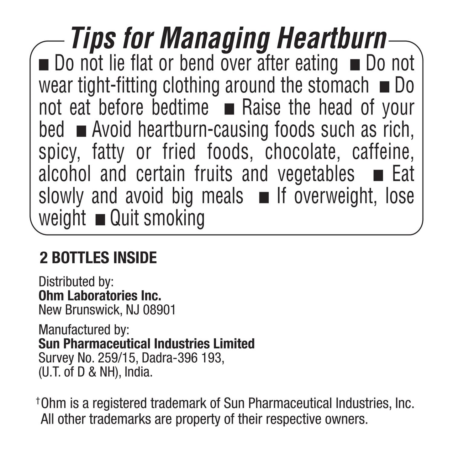 Ohm Omeprazole Delayed-Release Tablets, 20mg Acid Reducer, Treats Frequent Heartburn (2 Weeks of Supply, 14, Count)