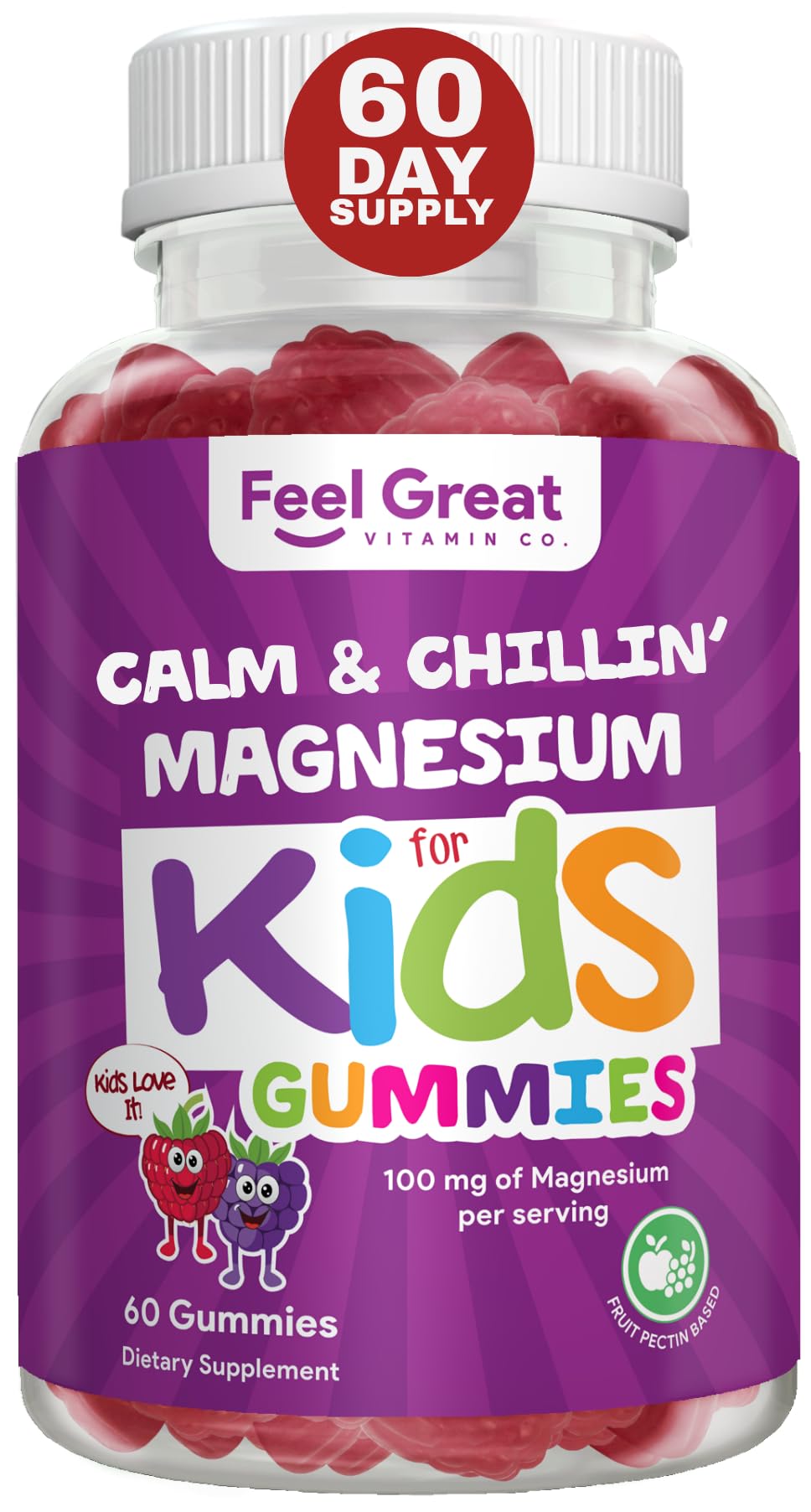 Feel Great Vitamin Co. Complete DHA Gummies for Kids | with Omega 3 6 9 + DHA, Vitamin C | Supports Healthy Brain Function, Vision & Heart Health | Gluten Free, Vegetarian | 60 Gummies Nirvana Guru