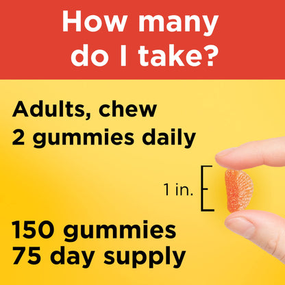 Nature Made Vitamin C 250 mg per serving, Dietary Supplement for Immune Support, 150 Gummies, 75 Day Supply - Nirvana Guru