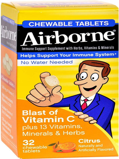 Chewable Tablets With Vitamin C - Citrus - 32 Tablets Nirvana Guru