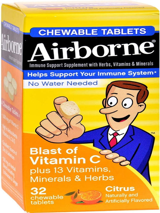Chewable Tablets With Vitamin C - Citrus - 32 Tablets Nirvana Guru
