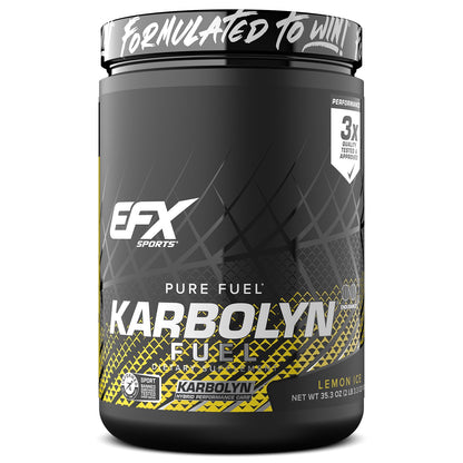 EFX Sports Karbolyn Fuel | Fast-Absorbing Carbohydrate Powder | Carb Load, Sustained Energy, Quick Recovery | Stimulant Free | 39 Servings (Neutral) Nirvana Guru