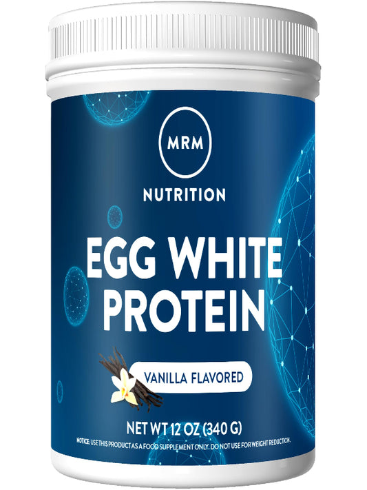 MRM Nutrition Egg White Protein | Vanilla Flavored | 23g Fat-Free Protein | with Digestive enzymes | Highest Biological Value | Clinically Tested | 20 Servings - Nirvana Guru
