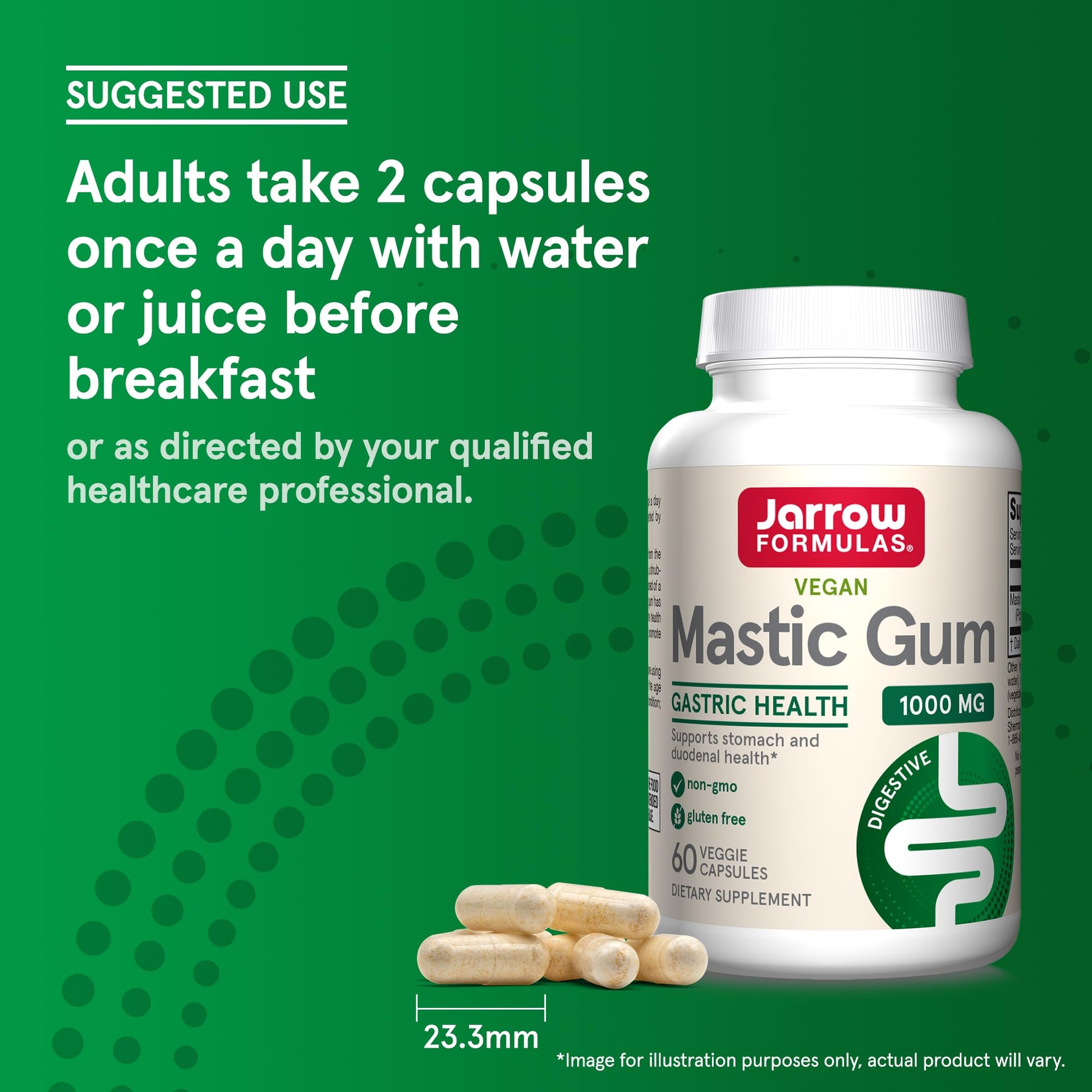 Jarrow Formulas Mastic Gum 1000 mg, Dietary Supplement for Gastrointestinal Health Support, 60 Veggie Capsules, 30 Day Supply - Nirvana Guru