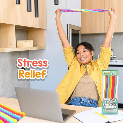 Sensory Autism Toys for Kids - Textured Stretchy Fidget Toys for Stress Anxiety - Sensory Toys Special Needs for Autistic Children Toddlers Boys Girls Stocking Stuffers Gifts, Treasure Box Classroom nirvanaguru