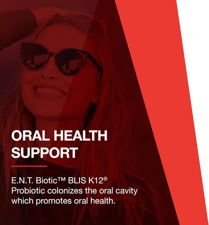 PROTOCOL FOR LIFE BALANCE E.N.T. Biotic - Probiotic Lozenge - Oral & Throat Health - 1 Billion CFU - Immune Support - Refrigerate for Live Bacteria - Nut & Soy Free - 60 Lozenges Nirvana Guru