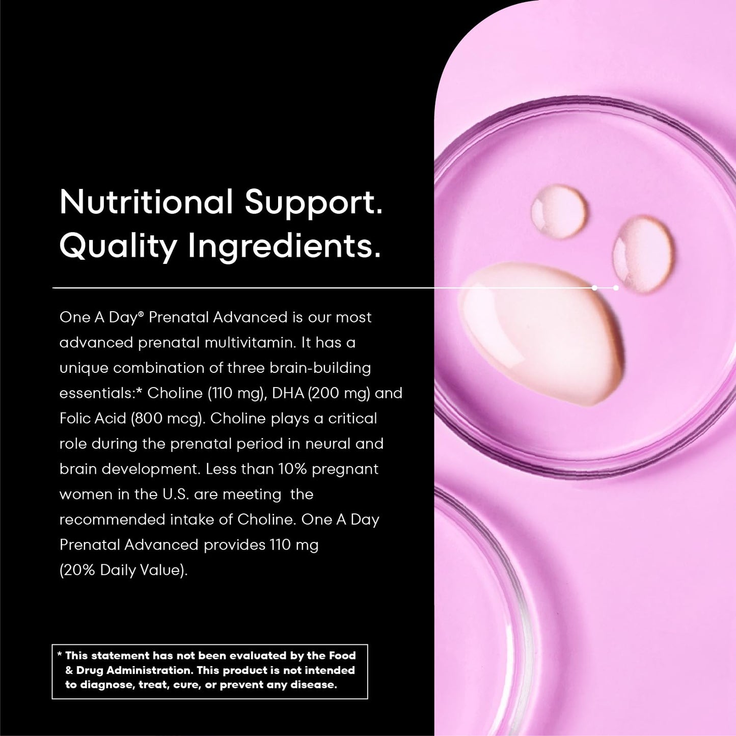 ONE A DAY Women’s Prenatal Advanced Complete Multivitamin with Brain Support* with Choline, Folic Acid, Omega-3 DHA & Iron for Pre, During & Post Pregnancy, 60+60 Ct (120 Total) (Packaging May Vary) Nirvana Guru