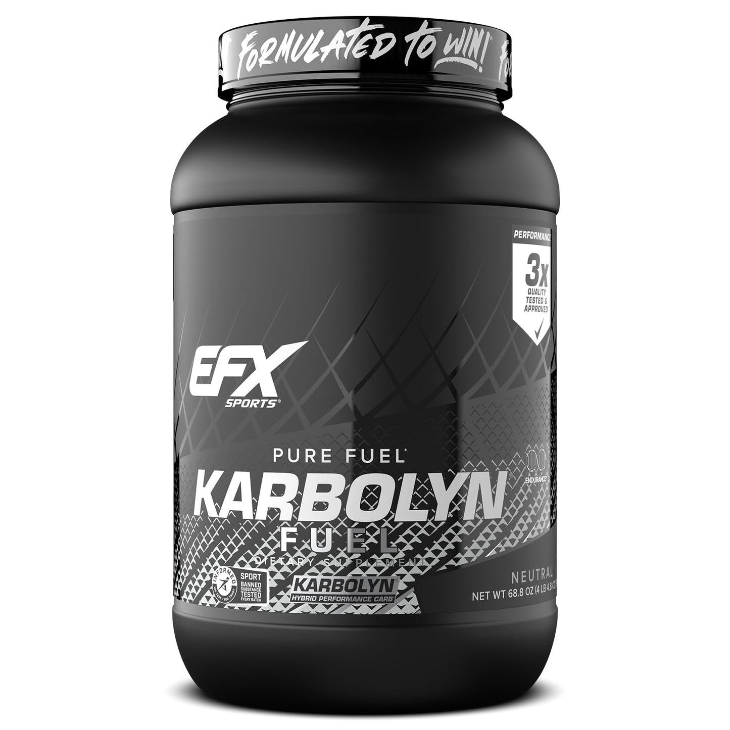 EFX Sports Karbolyn Fuel | Fast-Absorbing Carbohydrate Powder | Carb Load, Sustained Energy, Quick Recovery | Stimulant Free | 39 Servings (Neutral) Nirvana Guru