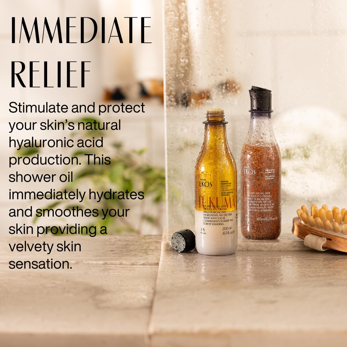 natura - Ekos Maracujá Triple Phase Shower Oil - Calming In-Shower or Bath Oil - Scented - Skin Moisturizer - Vegan Skin Care - Brazilian Beauty Secrets - Self Care - 6.7 fl oz (200ml) - Nirvana Guru