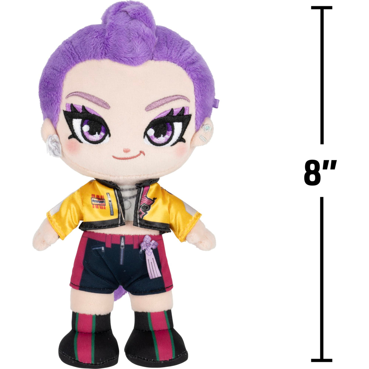 Kpop Demon Hunters 8-inch Rumi Plush - Collectible HUNTR/X Character Plush - Ages 6+