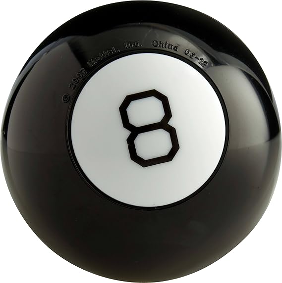 Mattel Games Magic 8 Ball Kids Toy, Retro-Themed Novelty Fortune Teller, Ask a Question & Turn Over for Answer (Amazon Exclusive) nirvanaguru