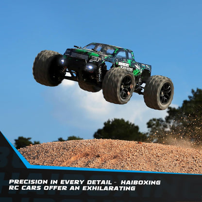 HAIBOXING 1:18 Scale All Terrain RC Car 18859, 36 KPH High Speed 4WD Electric Vehicle with 2.4 GHz Remote Control, 4X4 Waterproof Off-Road Truck with Two Rechargeable Batteries Nirvana Guru