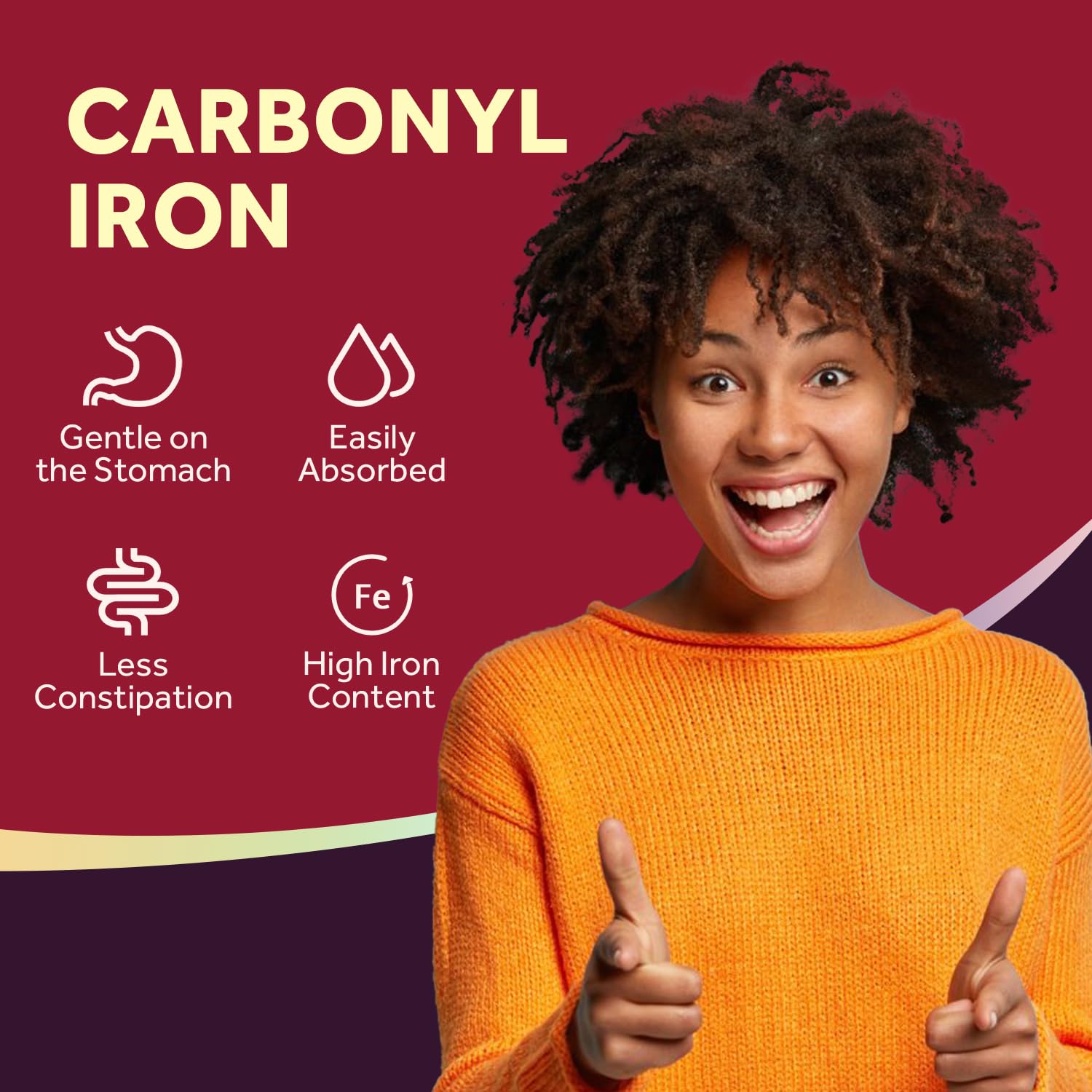 Doctor's Recipes Iron Supplement 65 mg with Vitamin C - Maximized Absorption, Stomach Friendly & High Potency Iron Pills for Red Blood Cells Formation & Immunity Health - Vegan Non-GMO 60 Iron Tablets Nirvana Guru