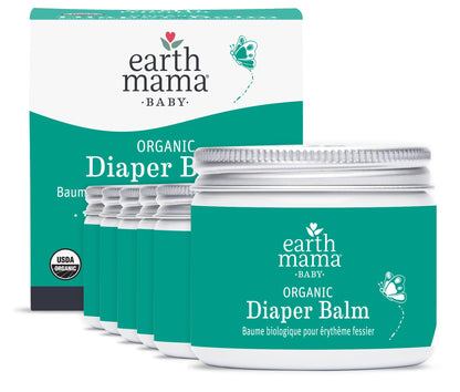 Earth Mama Organic Diaper Balm 2-Ounce | Diaper Cream for Baby | EWG Verified, Petroleum & Artificial Fragrance-Free with Calendula for Sensitive Skin (2-Pack) Nirvana Guru