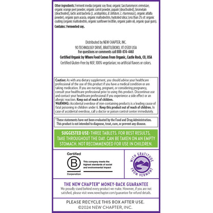 New Chapter Advanced Perfect Prenatal Vitamins, 270ct, Made with Organic, Non-GMO Ingredients for Healthy Baby & Mom - Folate (Methylfolate), Whole-Food Fermented Iron, Vitamin D3 + Ginger Nirvana Guru