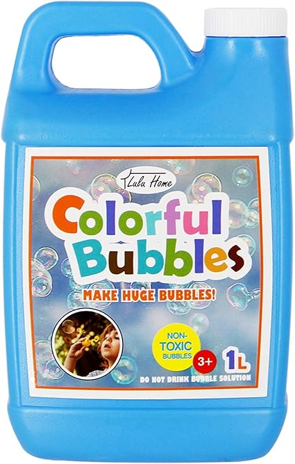 Lulu Home Concentrated Bubble Solution, 1 L/ 33.8 OZ Refill for Bubble Machines, Giant Wands, and Blowers - Up to 2.5 Gallons for Kids' Birthday Parties nirvanaguru